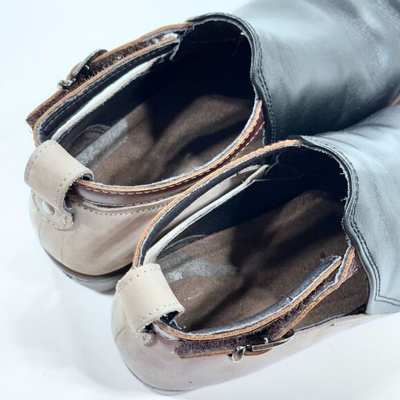 NOAT kamsin black and tan low heel bootie 37 - Picture 4 of 11